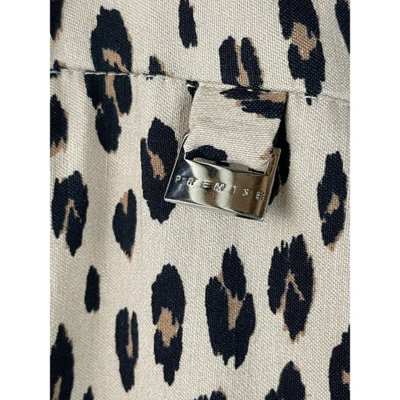 Premise Women Pants Size 3X Pull On Tummy Control Cheetah Print Ankle Hi Rise - Picture 4 of 16